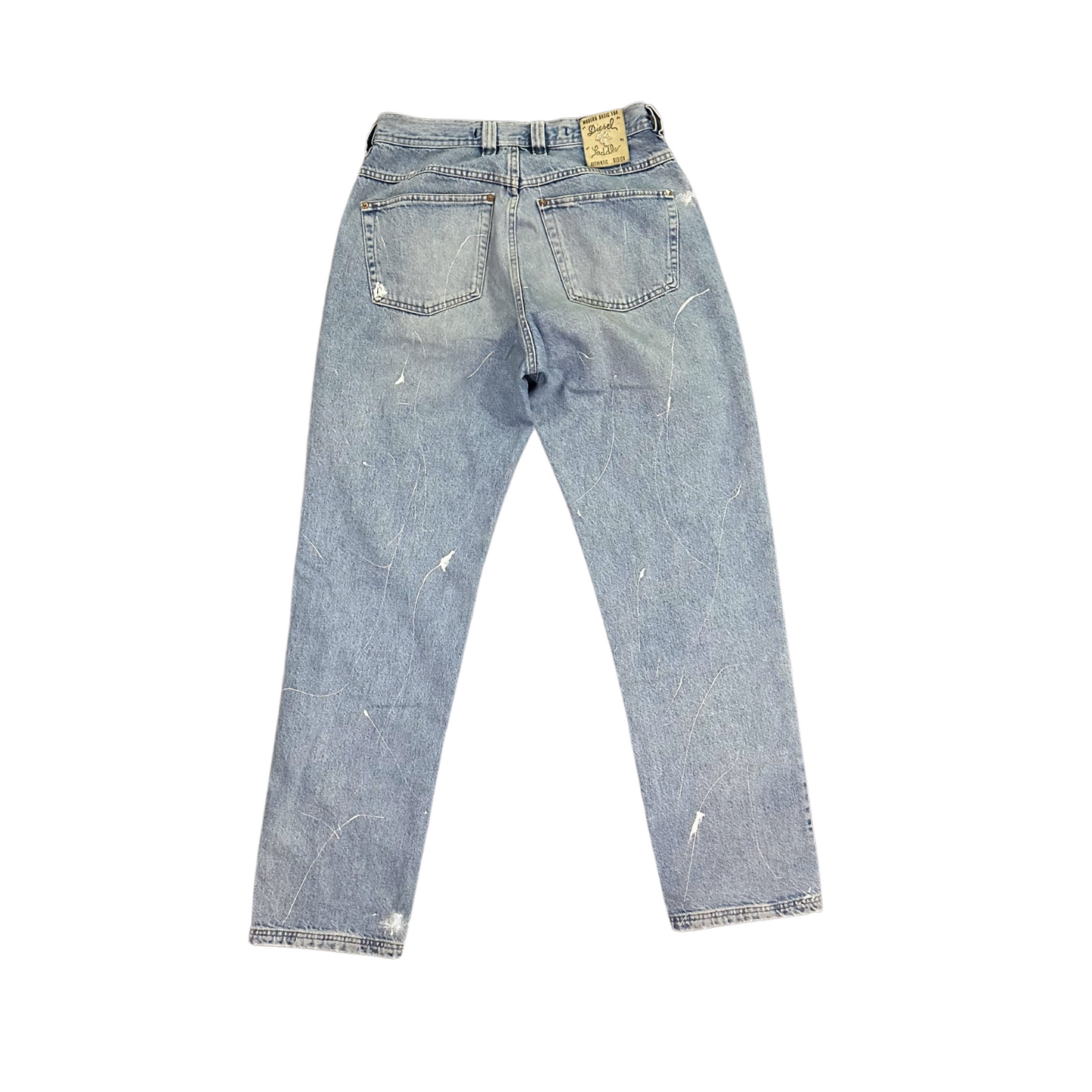 DENIM PAINTED JEANS WOMAN W40(cm)
