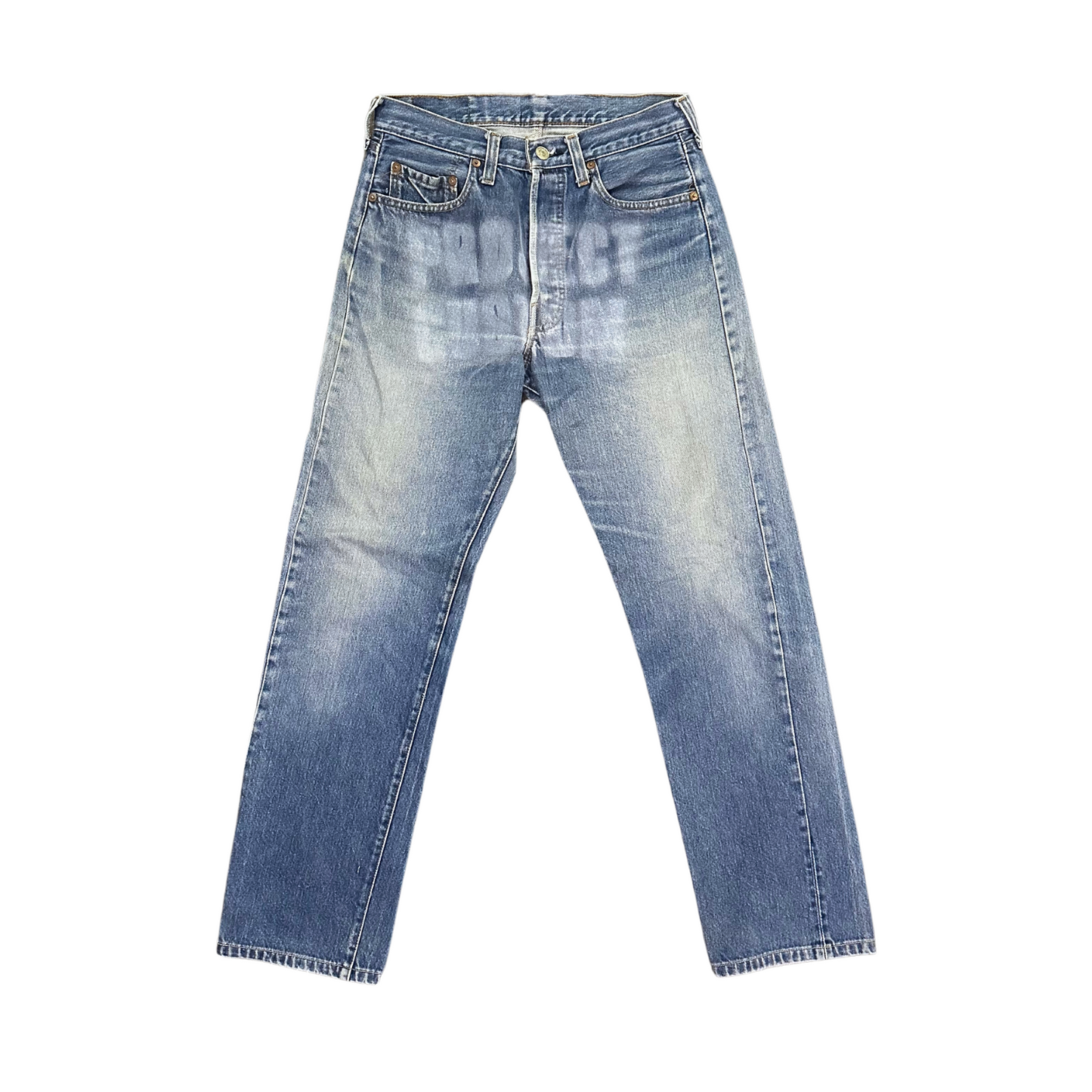 DENIM PAINTED JEANS (UNISEX) W36(cm)