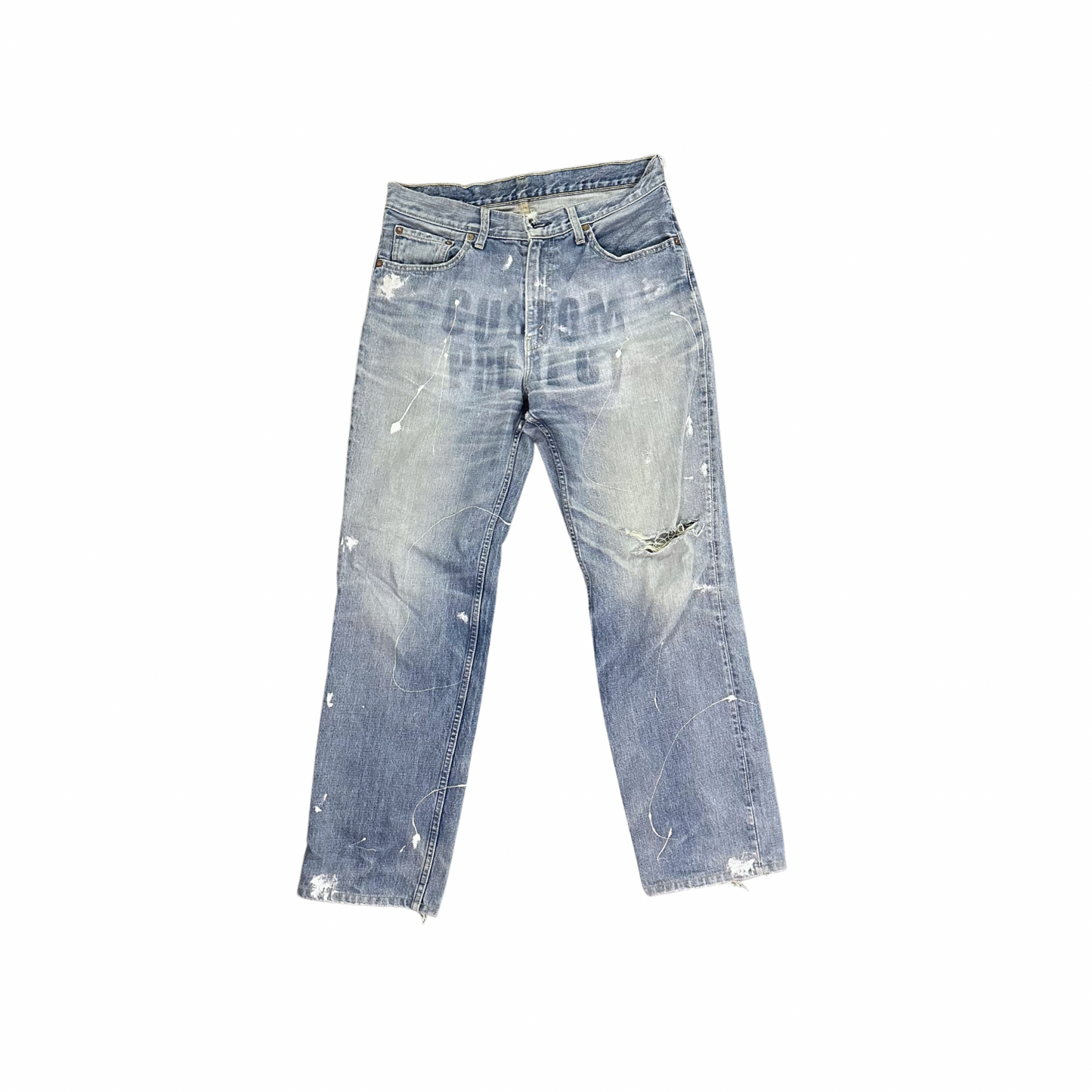 DENIM PAINTED JEANS (UNISEX) W41