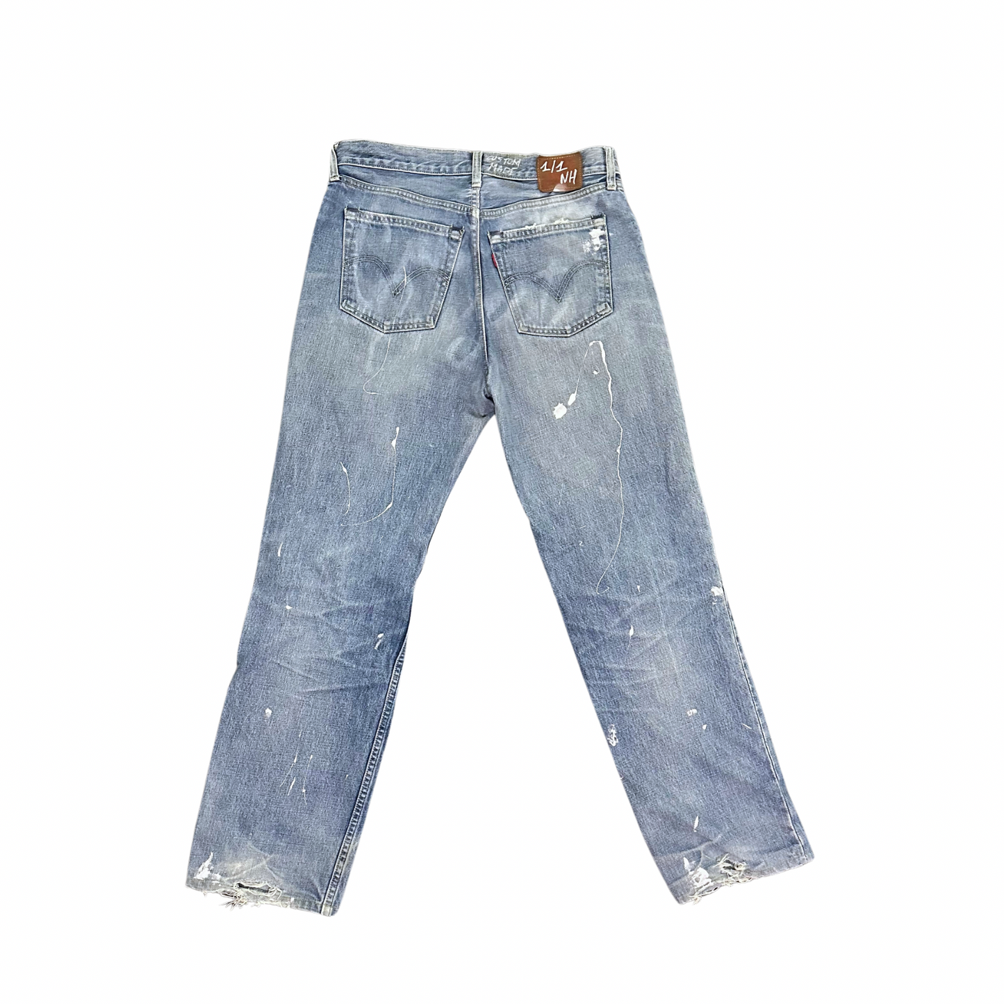 DENIM PAINTED JEANS (UNISEX) W41