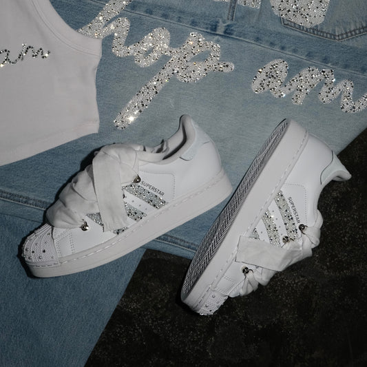 ADIDAS SUPERSTAR rhinestone custom