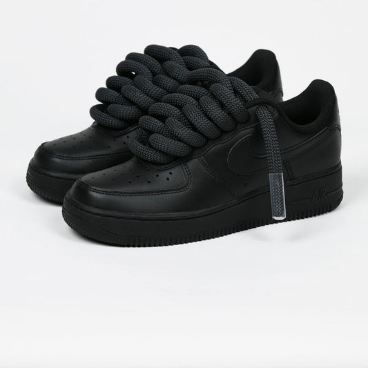 Rope Laced AF1 2.0 CHARCOAL BLACK