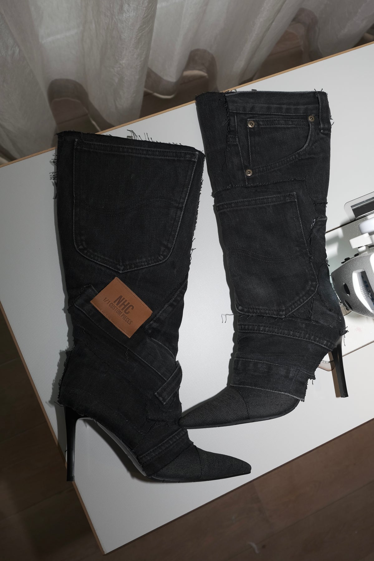 BLACK DENIM 38 (Pre made)