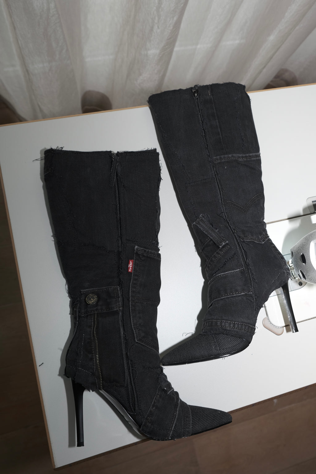 BLACK DENIM 36.5 (Pre made)