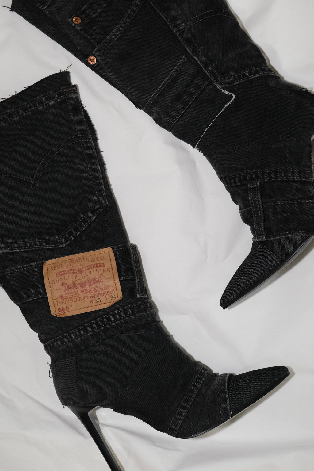 BLACK DENIM 36 (