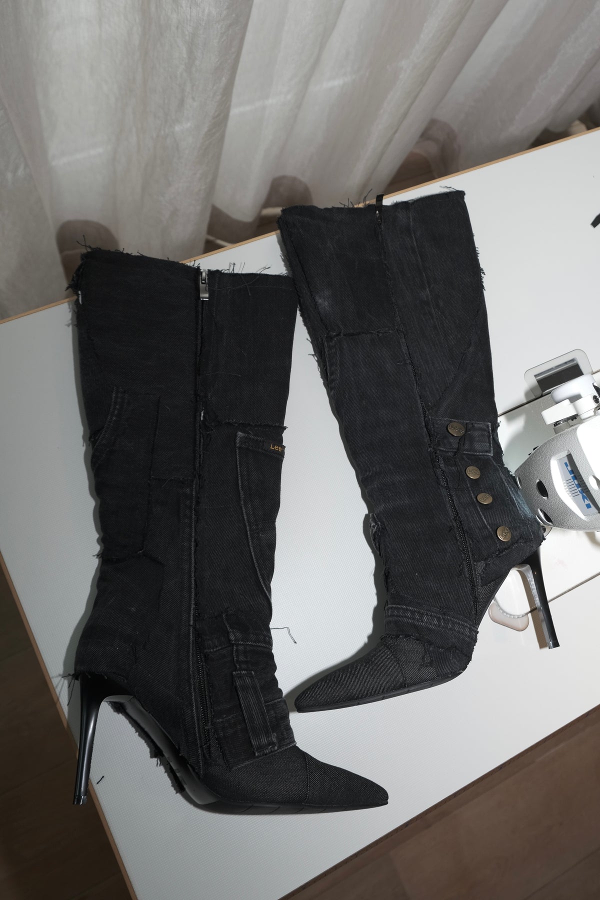 BLACK DENIM 38 (Pre made)