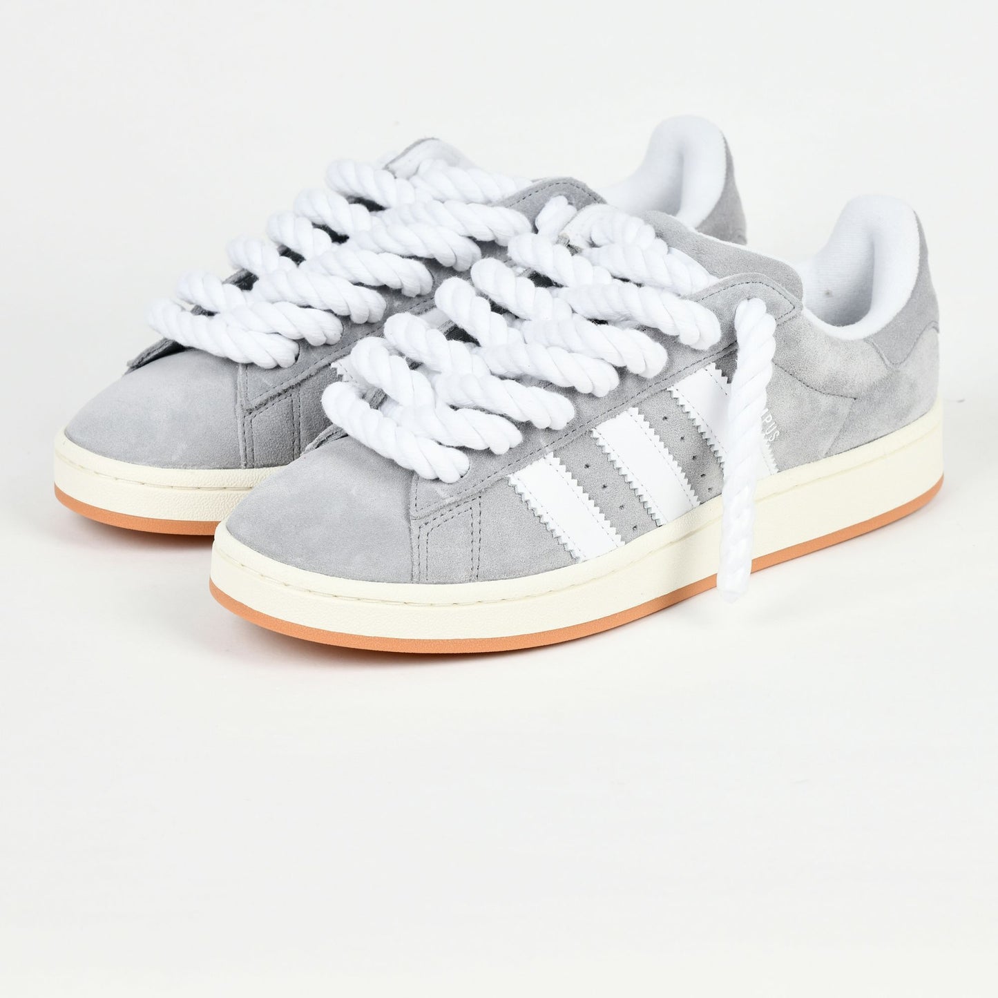 Grey Adidas Campus 00 rope laced WHITE