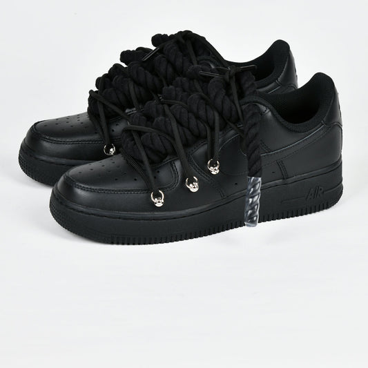 Double laced AF1 black