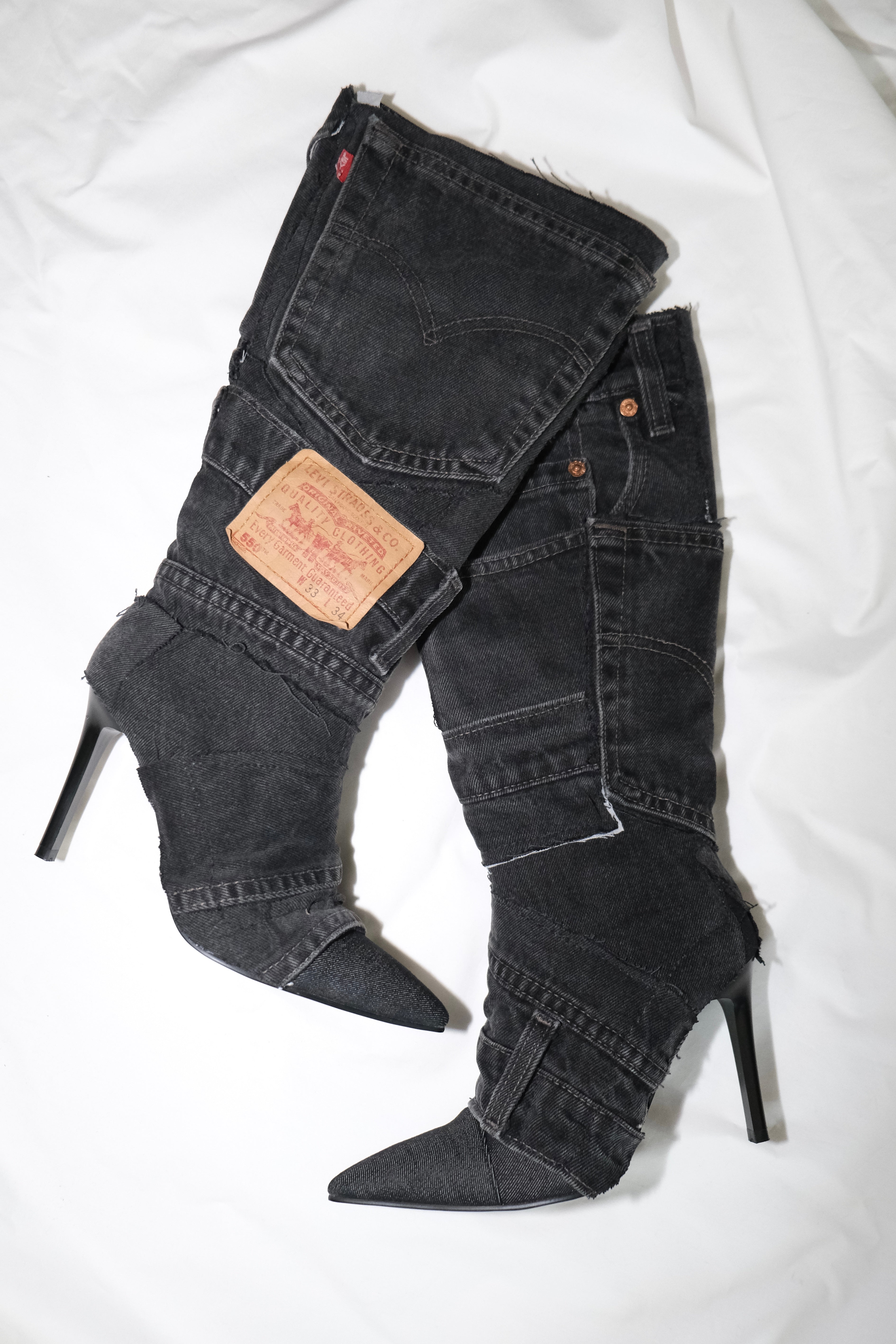 BLACK DENIM 36 (