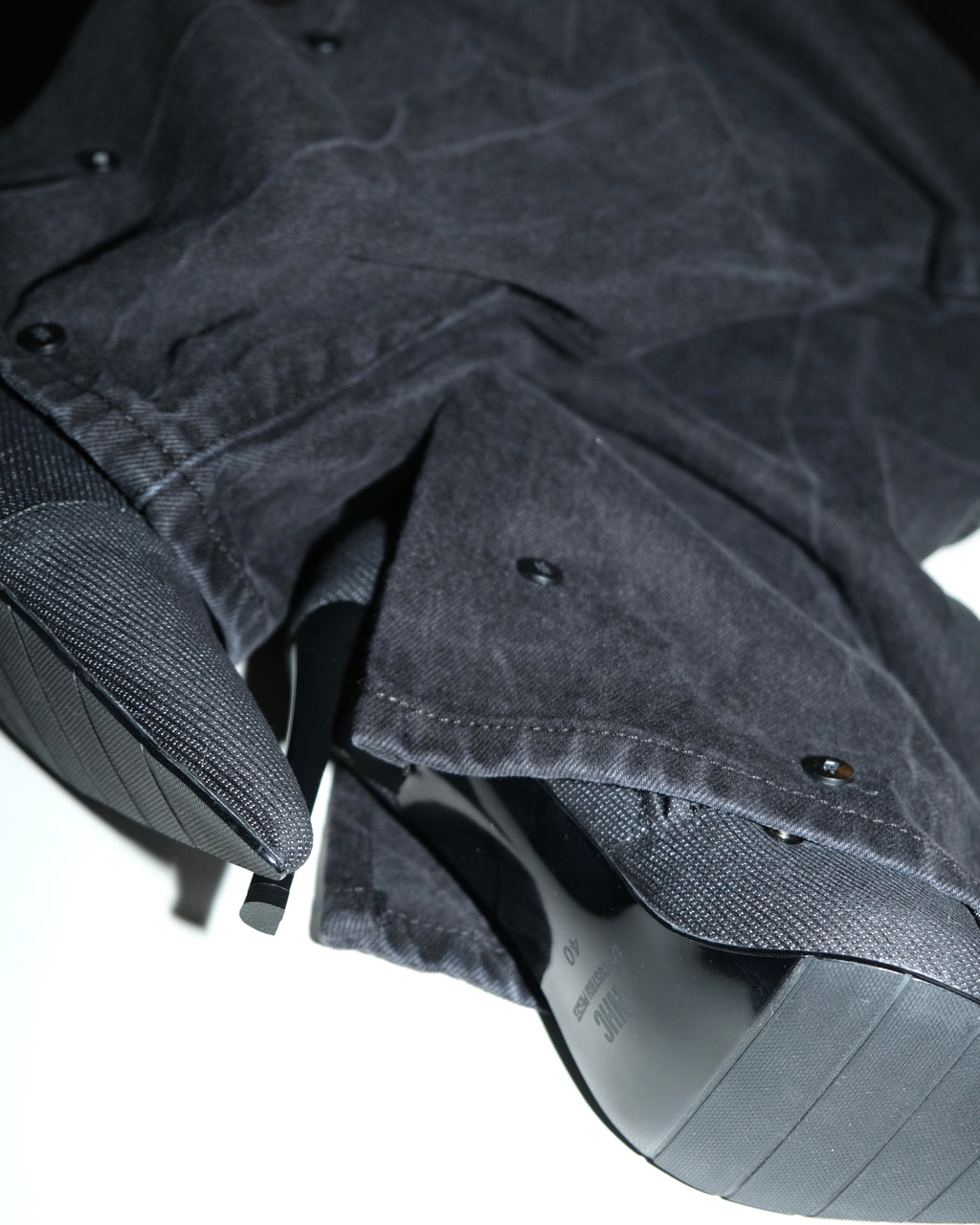 BLACK DENIM BOOTS PRE ORDER