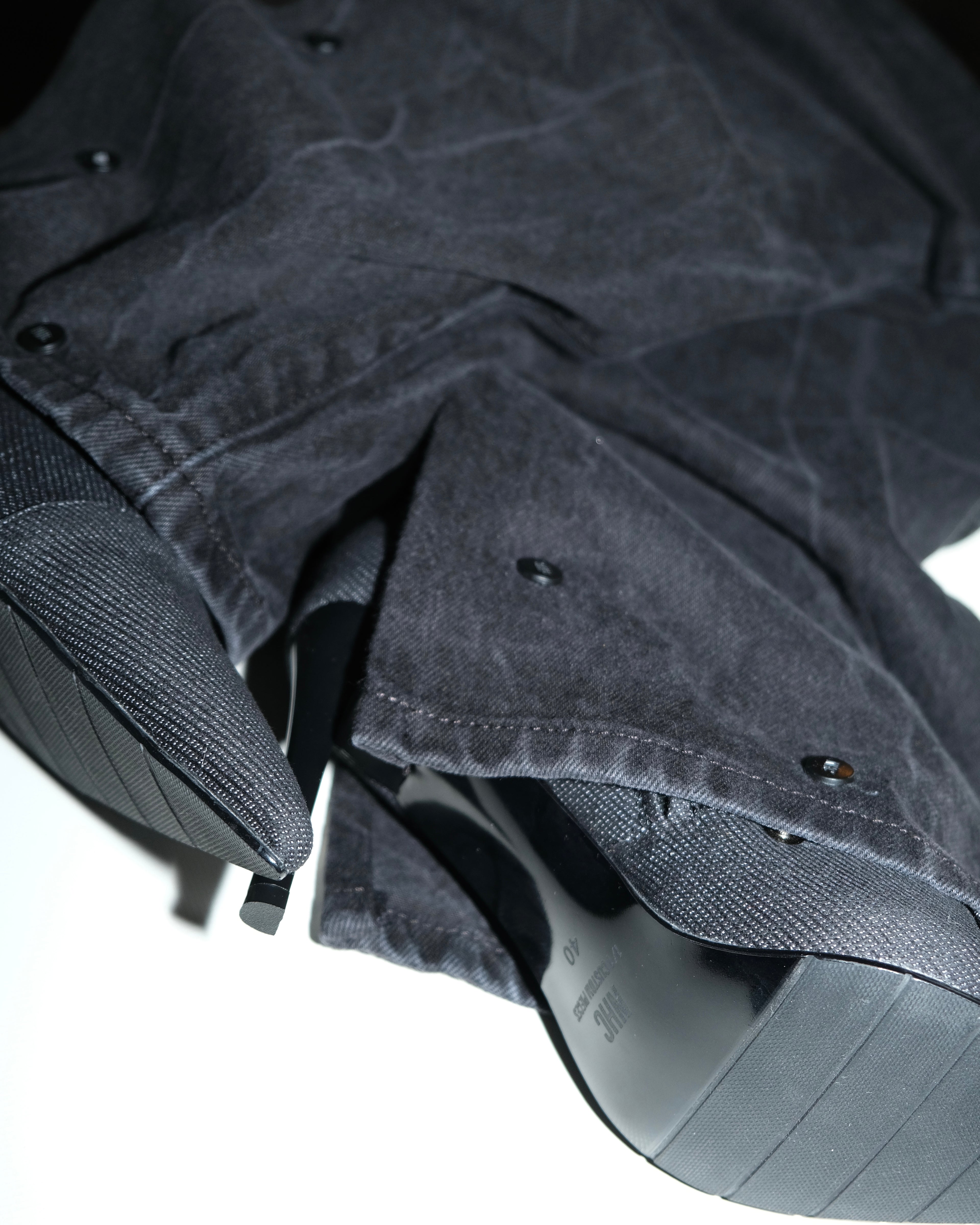 BLACK DENIM BOOTS PRE ORDER