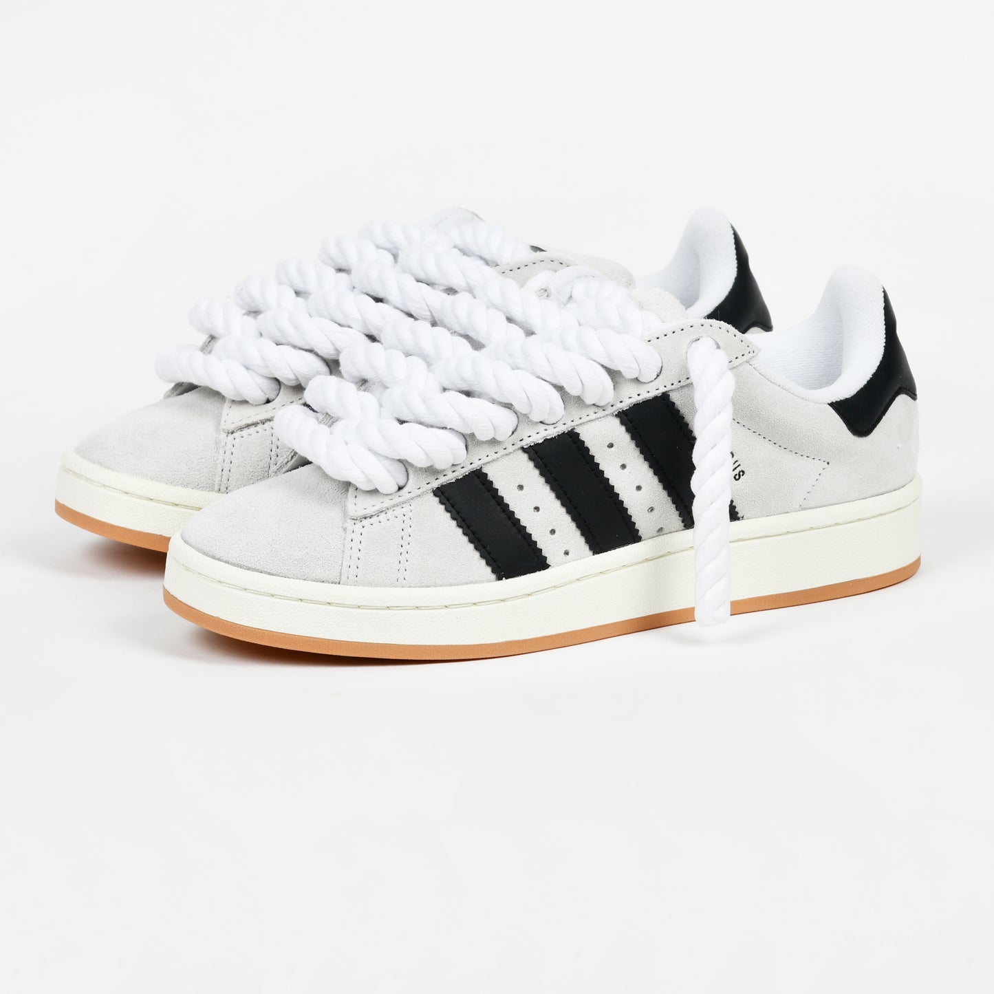 Beige Adidas Campus 00 rope laced WHITE