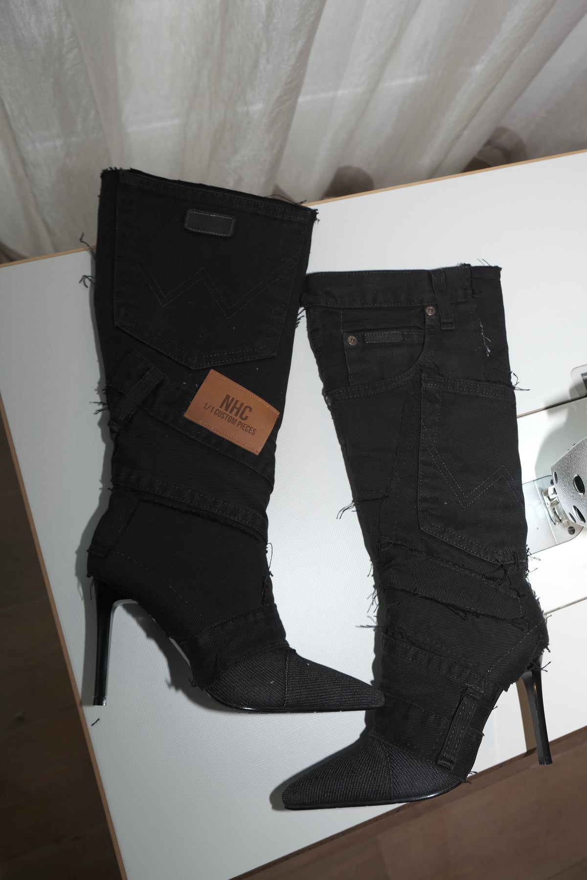 BLACK DENIM 36 (Pre made)