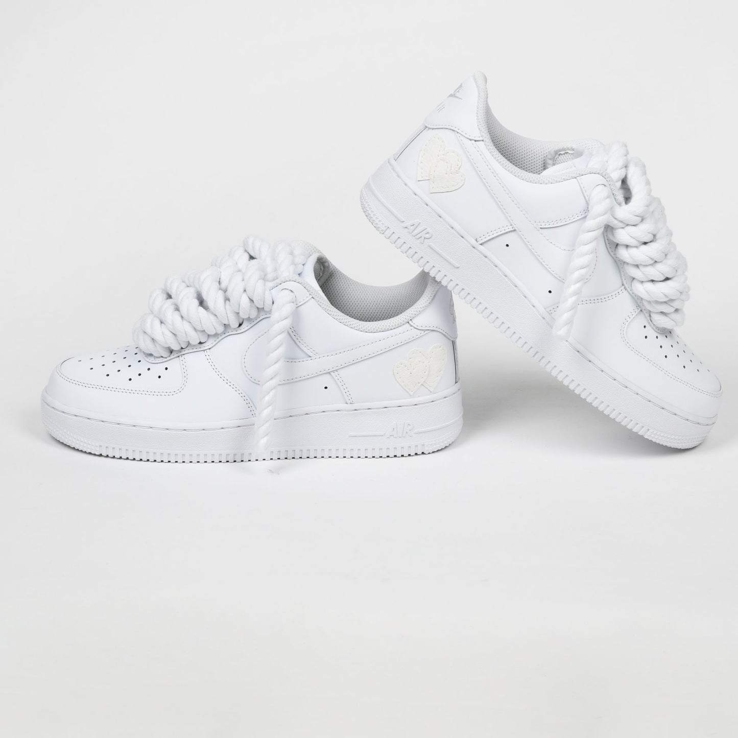 Rope Laced AF1 WHITE LOVE