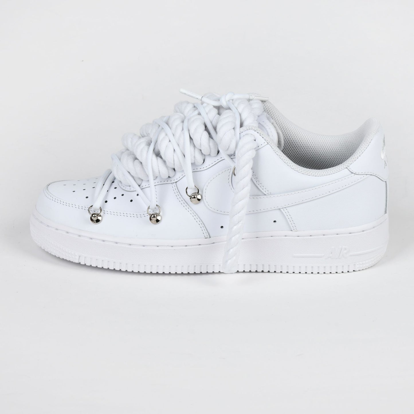 Double laced AF1 white