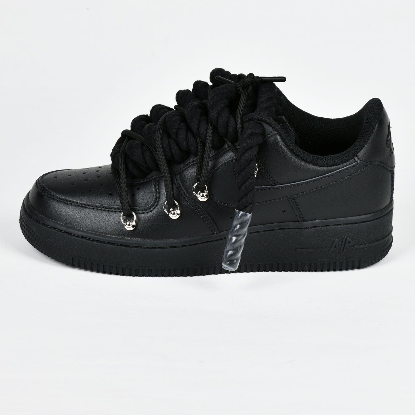 Double laced AF1 black