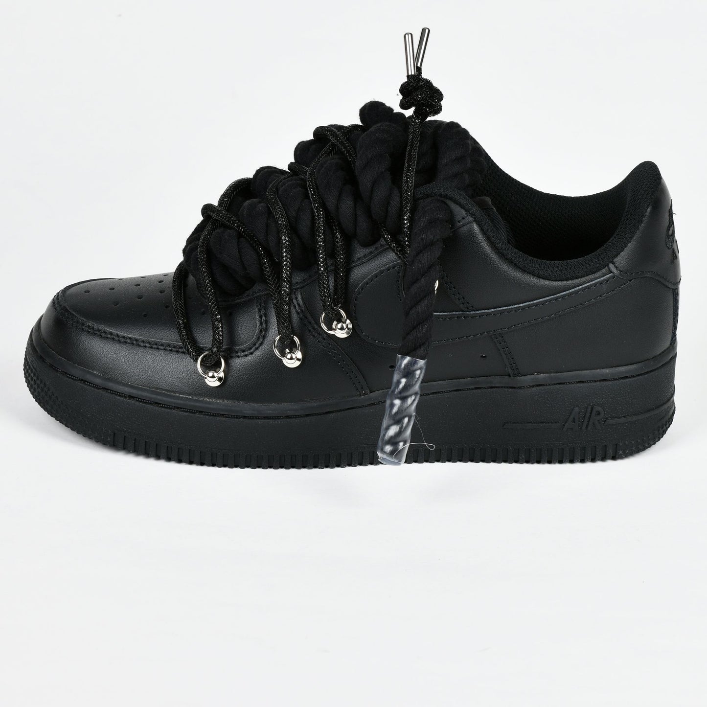 Double laced AF1 Glitter Black