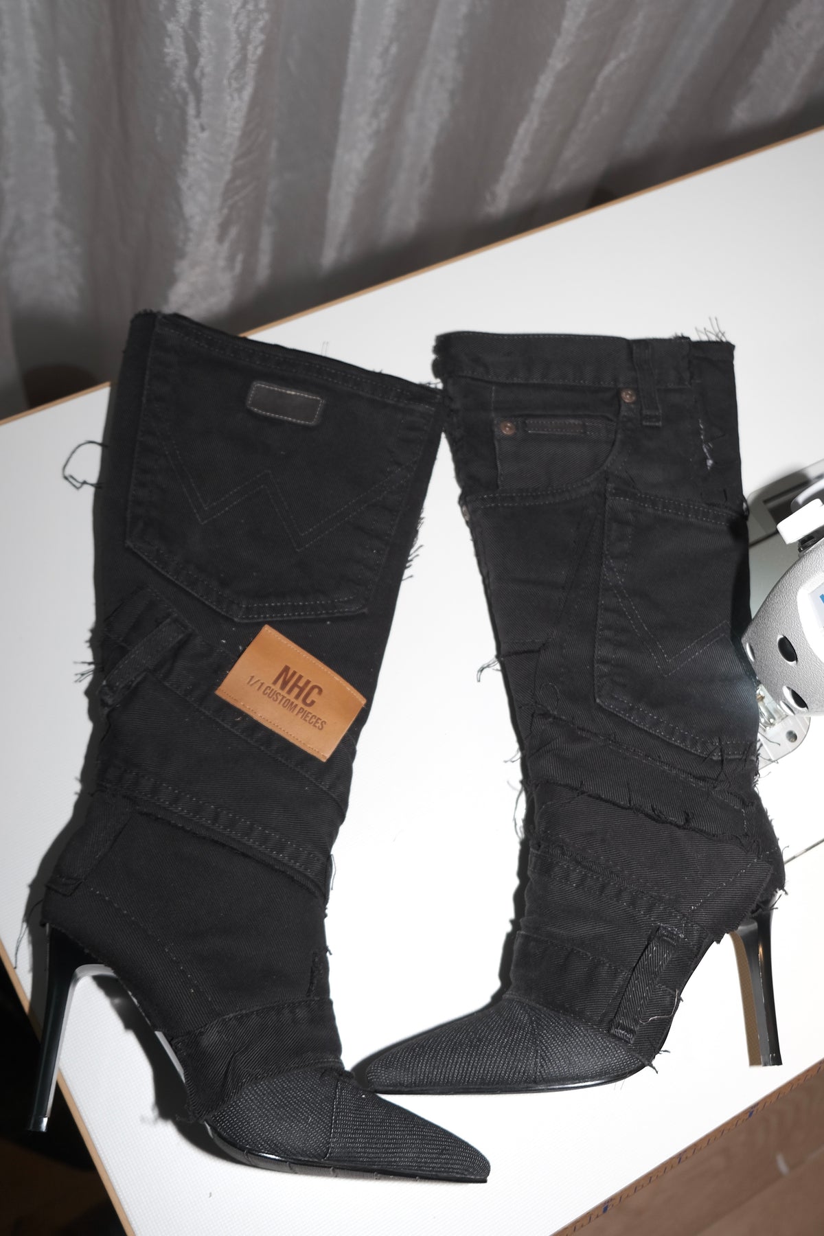 BLACK DENIM 36 (Pre made)