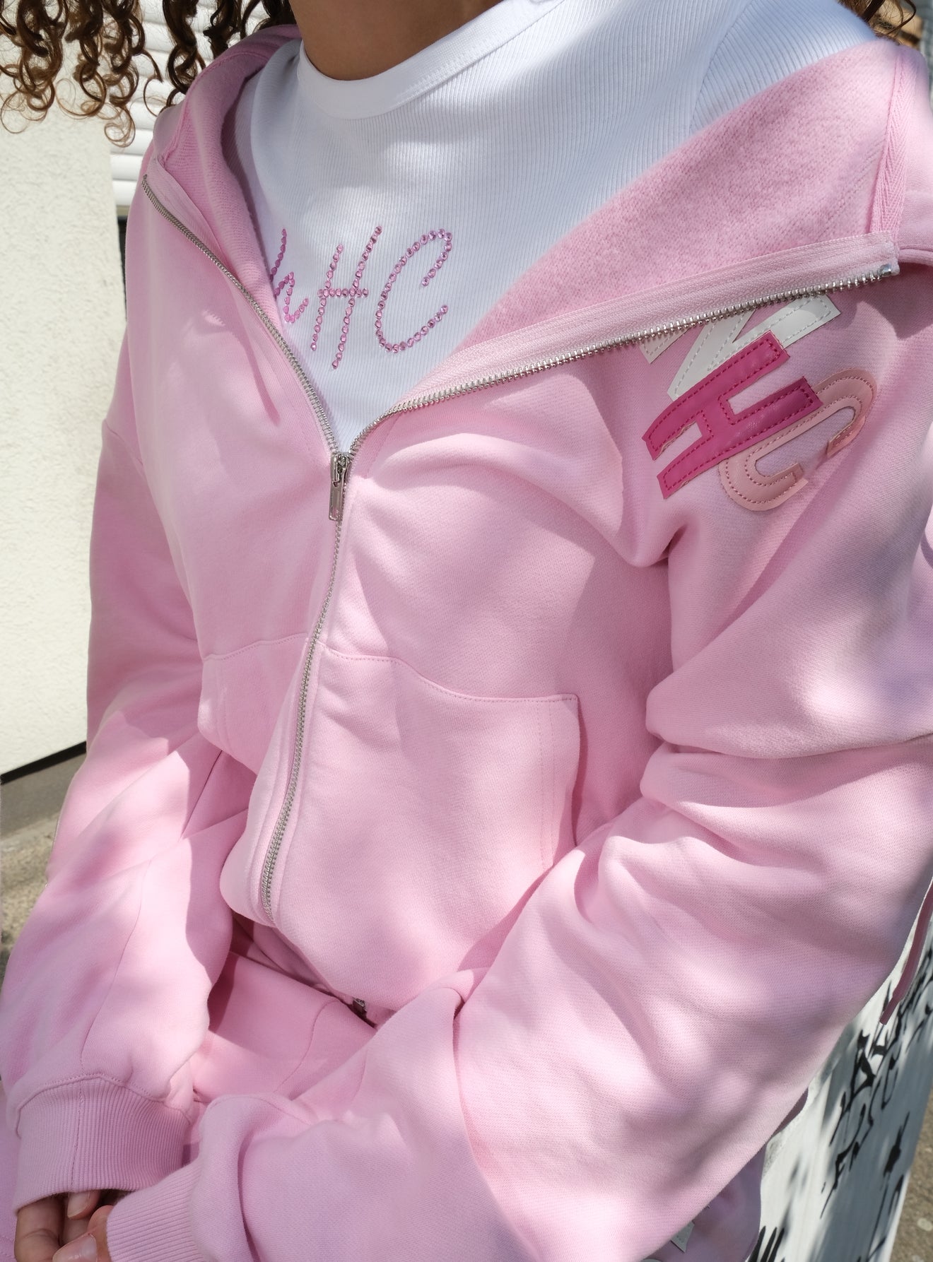 SUMMER SET PINK zip up