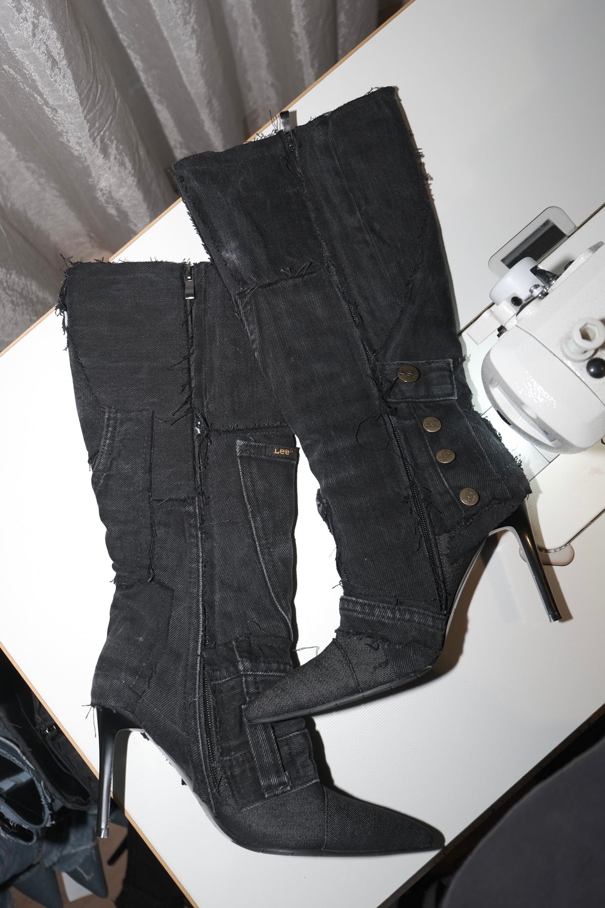 BLACK DENIM 38 (Pre made)