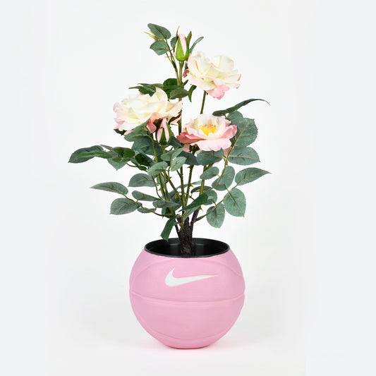 Pink basketball planter