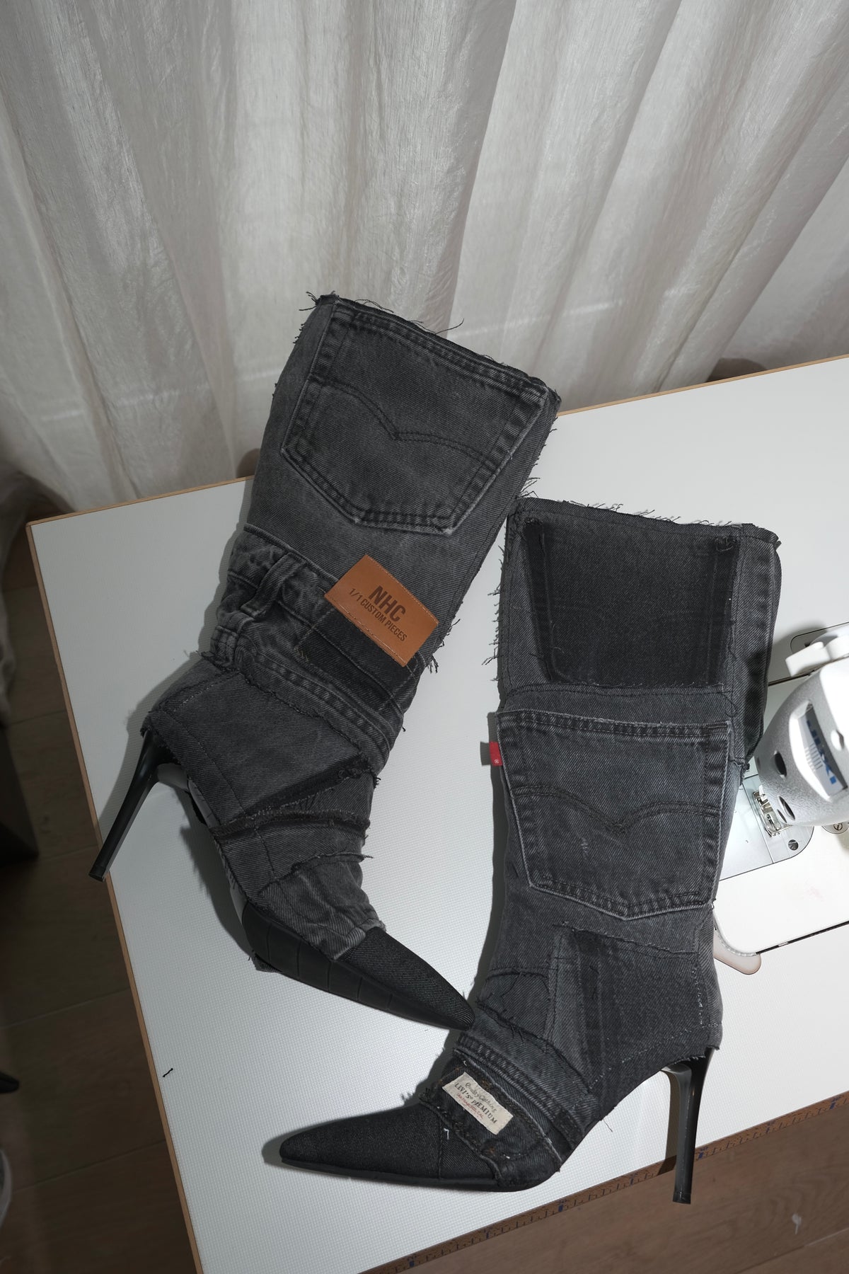 BLACK DENIM 40 (Pre made)