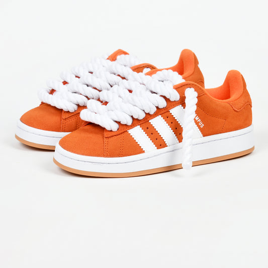 Orange Adidas Campus 00 rope laced WHITE