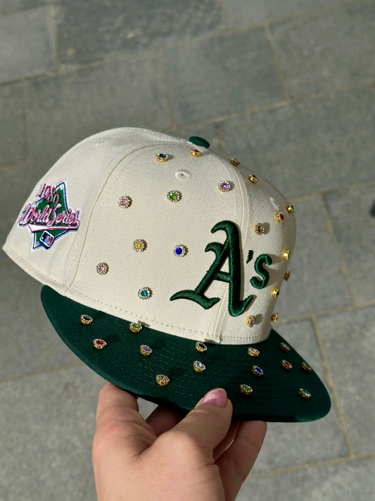 Custom A’s flower cap