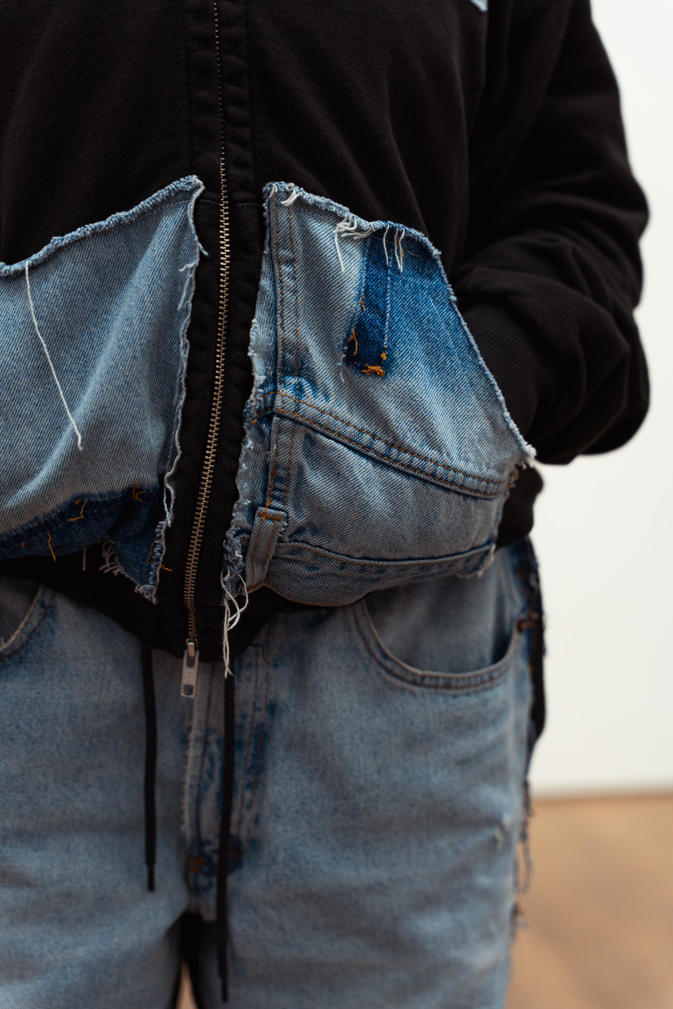 Medium weight Denim Zip up