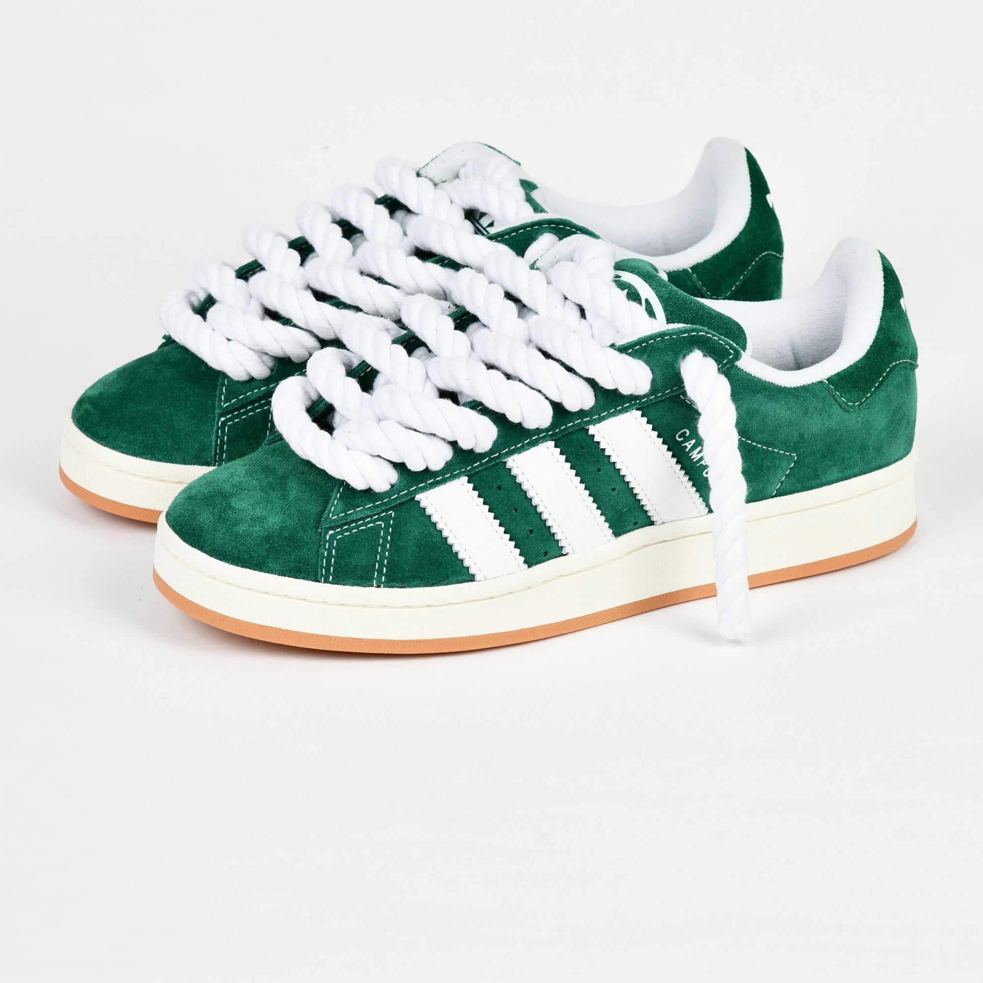 Green Adidas Campus 00 rope laced WHITE 42 2/3