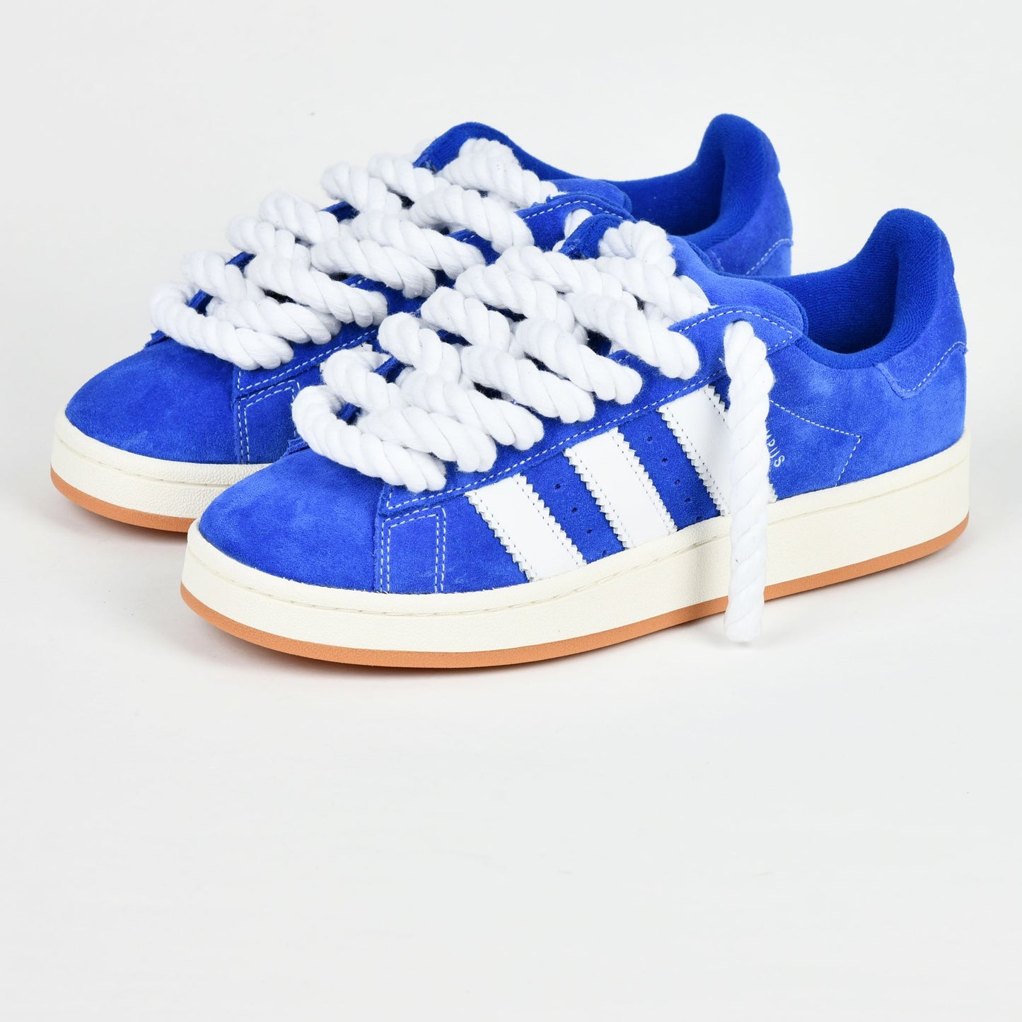 Blue Adidas Campus 00 rope laced WHITE