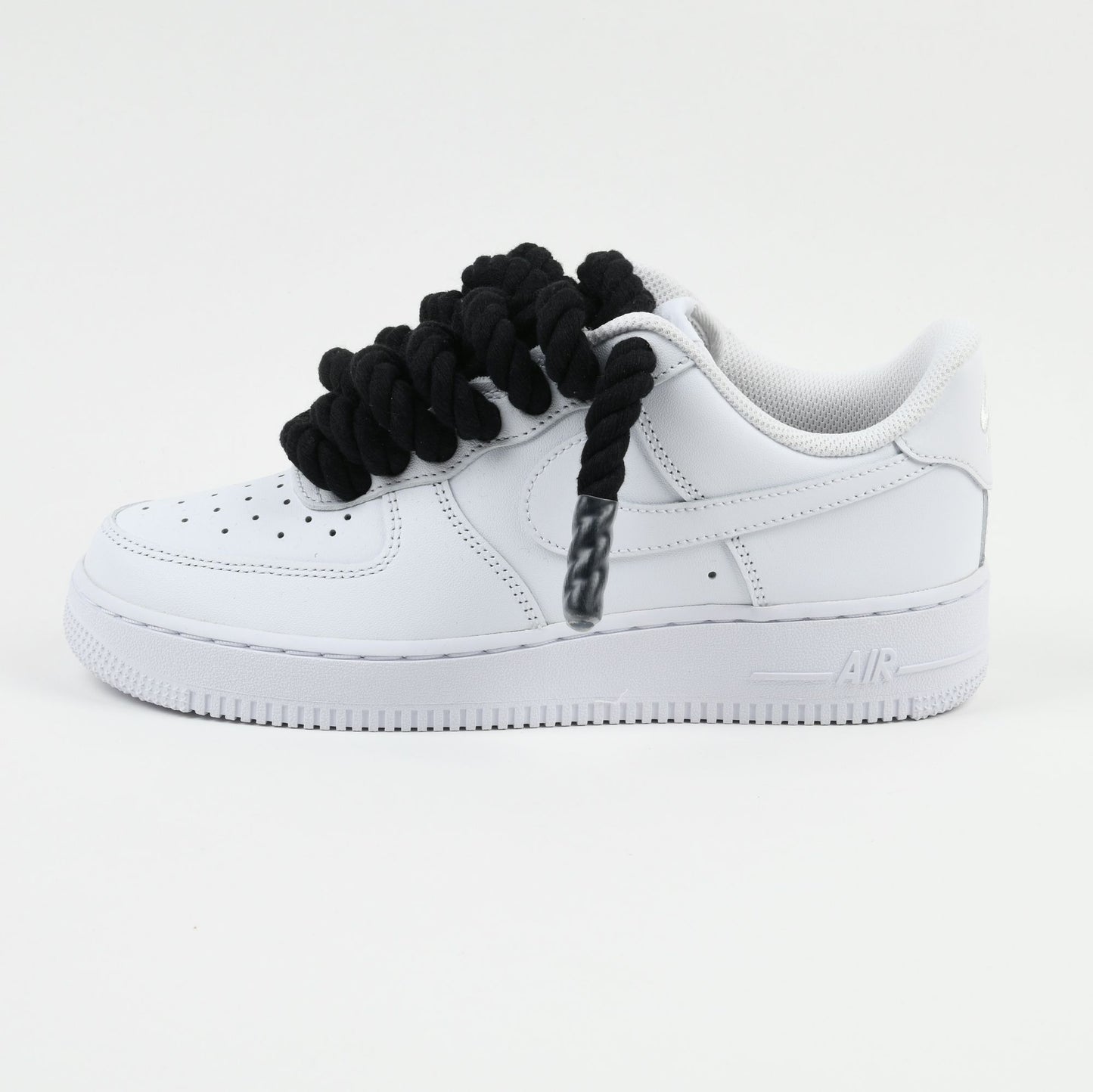 Rope Laced AF1  BLACK