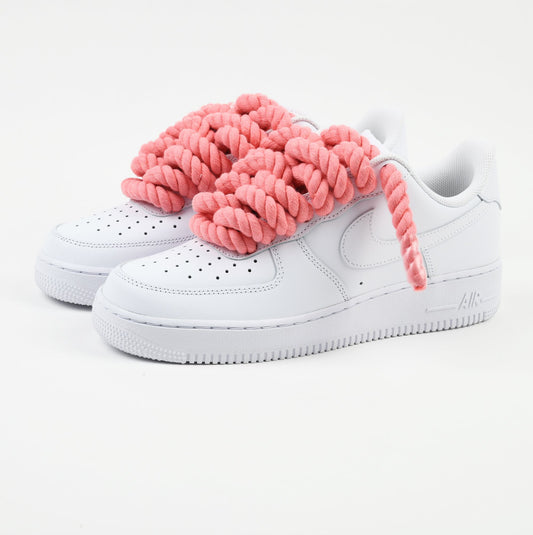 Rope Laced AF1 CORAL PINK