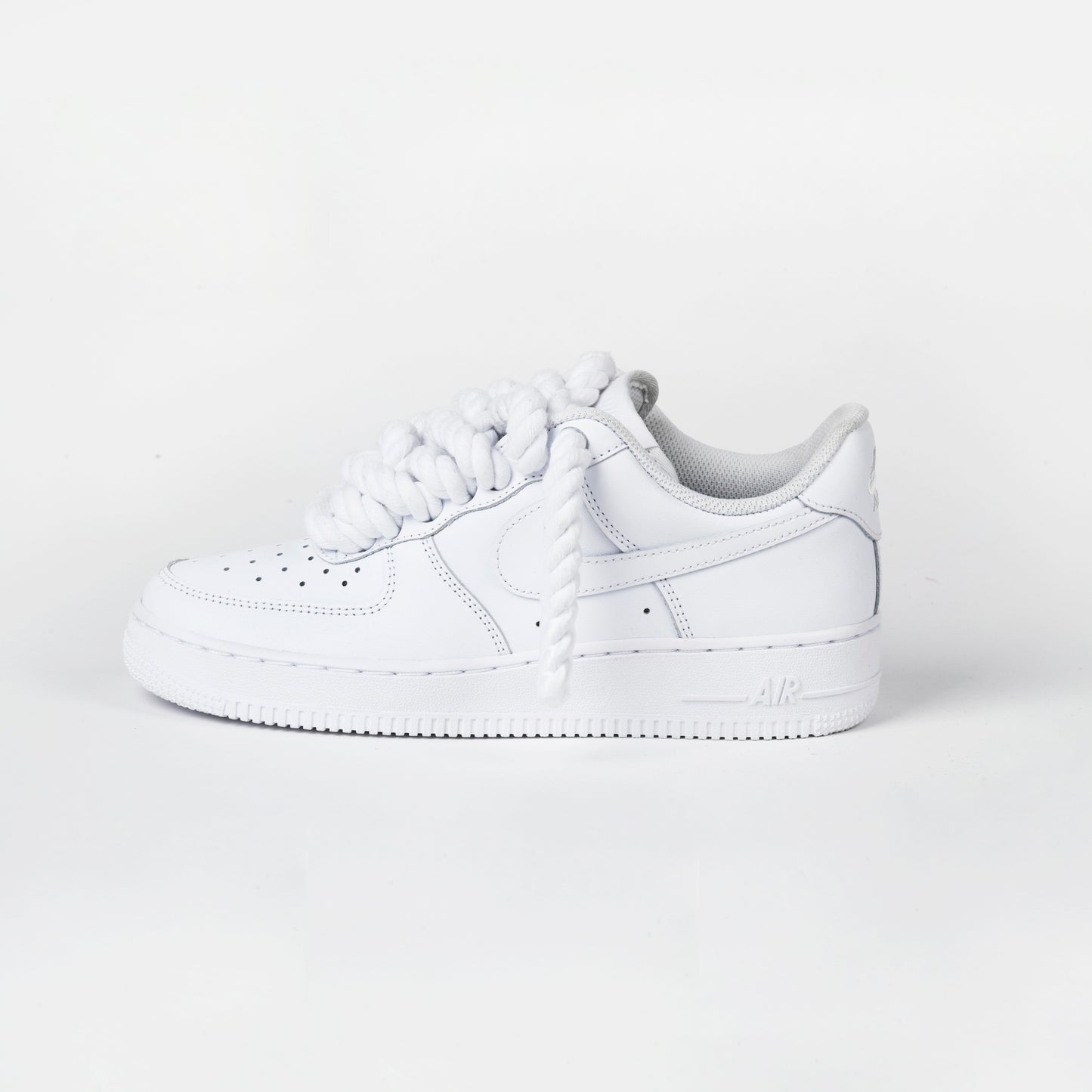 Rope Laced AF1 MONO WHITE