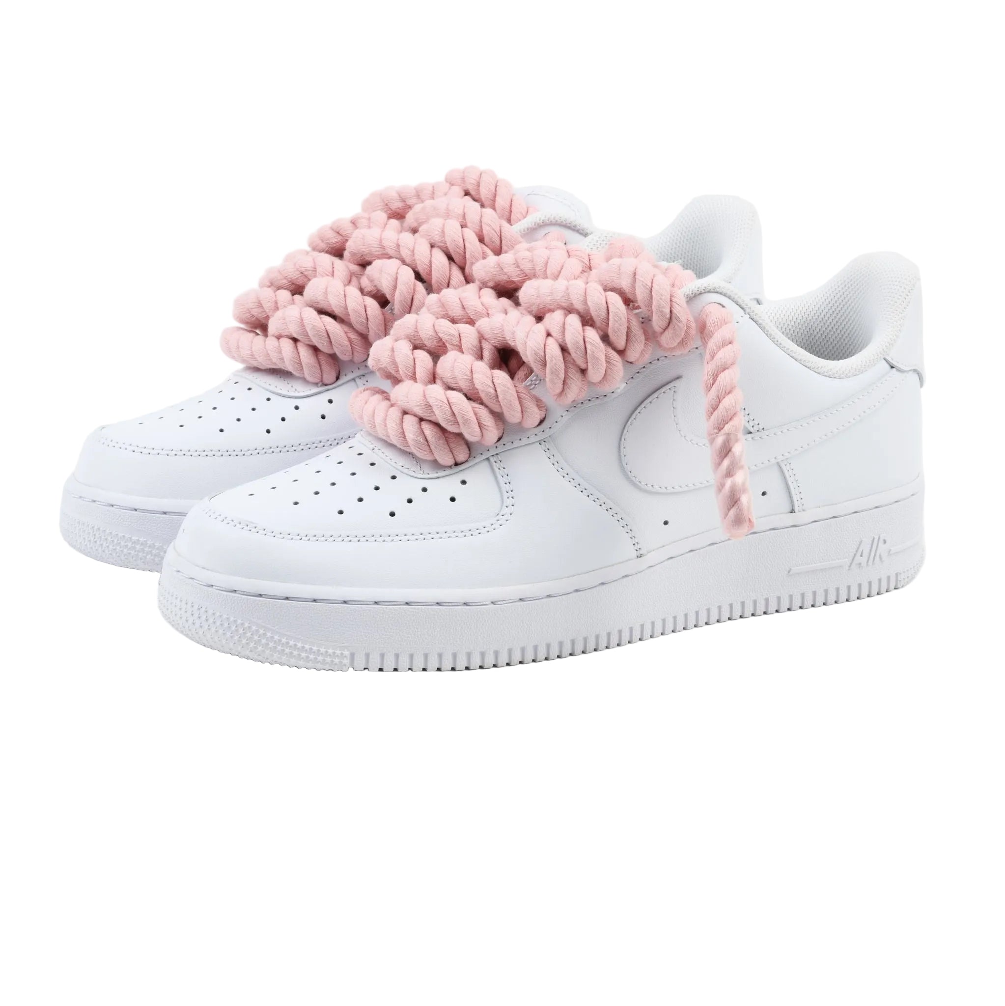 Rope Laced AF1 PINK – nh-custom.com